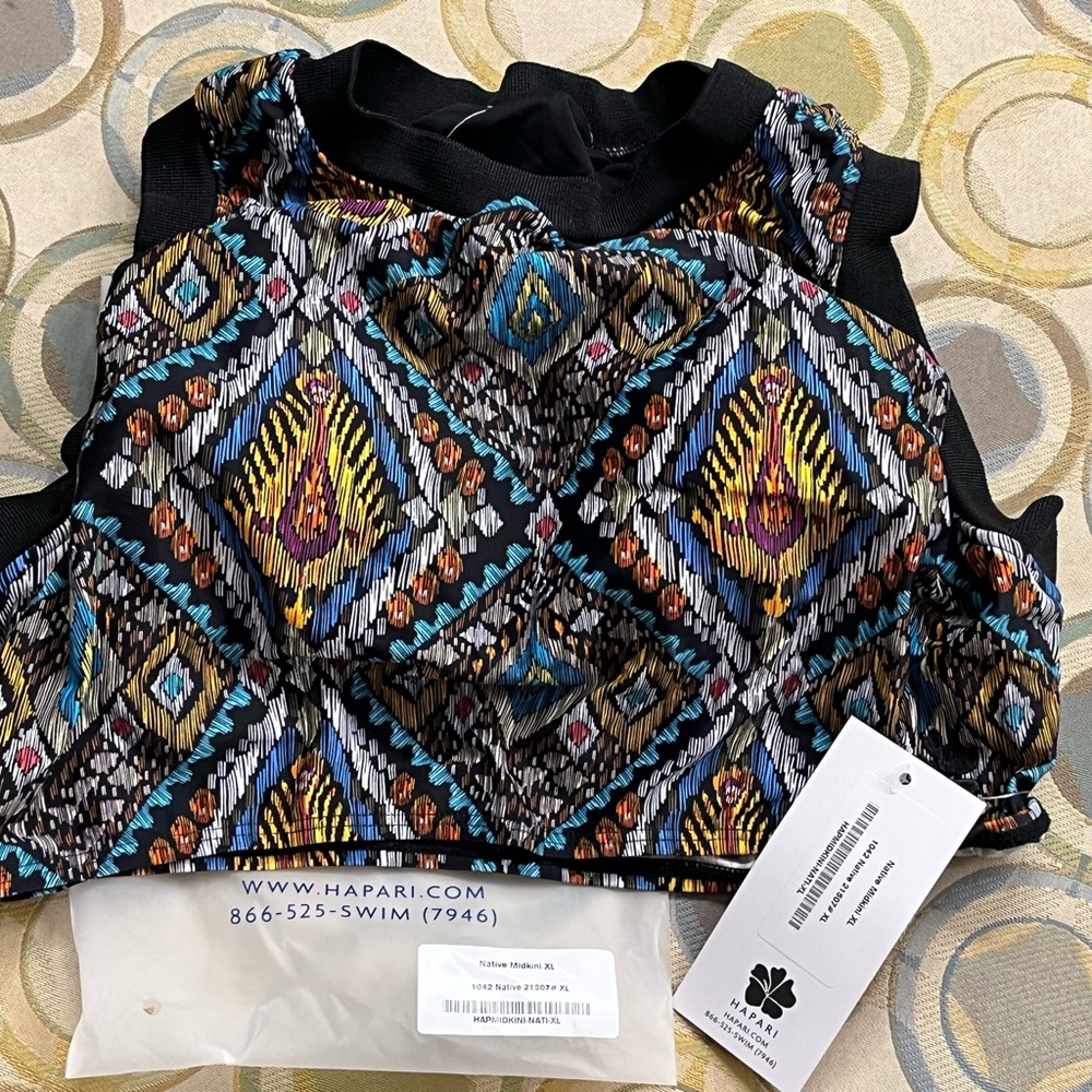 NWT Womens Hapari Midkini Top Size XL